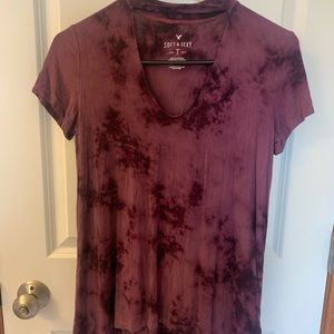 Sueded choker t shirt